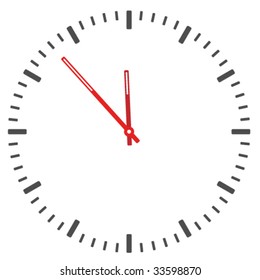 vector clock face - easy change time