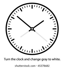 vector clock face - easy change time