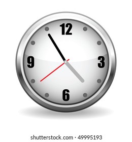 vector clock face - easy change time