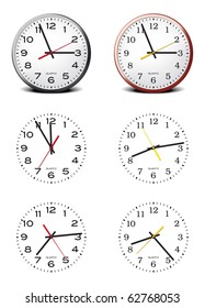 Vector Clock Face - easy to change