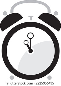 Vector clock with face saying 11 o'clock