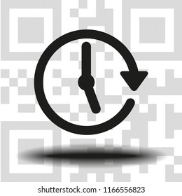 Vector clock icon