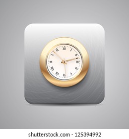 Vector clock icon