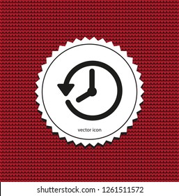 Vector clock icon