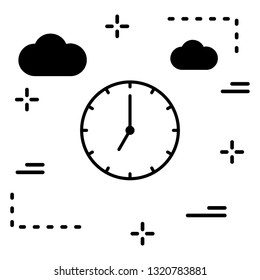  Vector Clock Icon
