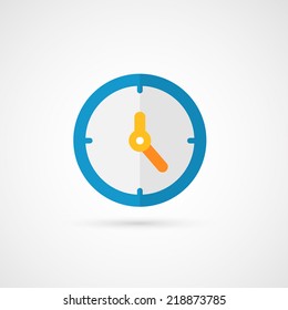 Vector clock icon.