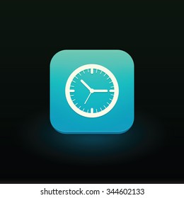 Vector clock icon