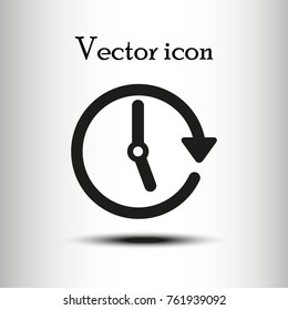 Vector clock icon
