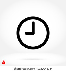 vector clock icon, 

Vector EPS 10 illustration style