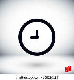 vector clock icon, 

Vector EPS 10 illustration style