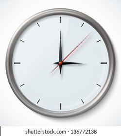 Vector Clock Icon. Vector illustration