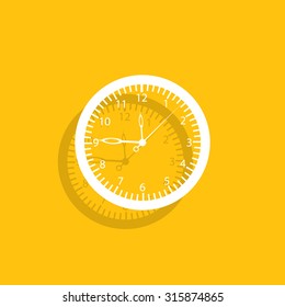 Vector Clock Icon. Vector illustration