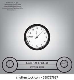 Vector Clock Icon. Vector illustration