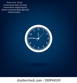 Vector Clock Icon. Vector illustration