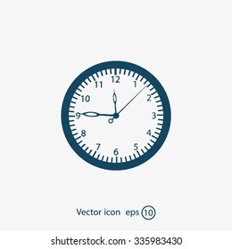 Vector Clock Icon. Vector illustration