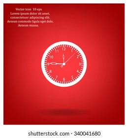 Vector Clock Icon. Vector illustration