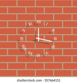 Vector Clock Icon. Vector illustration