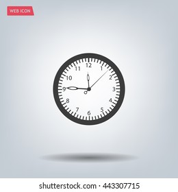 Vector Clock Icon. Vector illustration