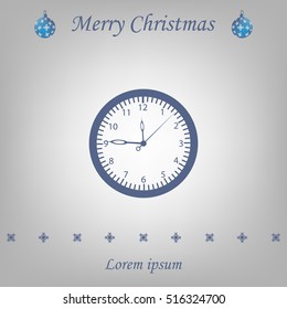 Vector Clock Icon. Vector illustration