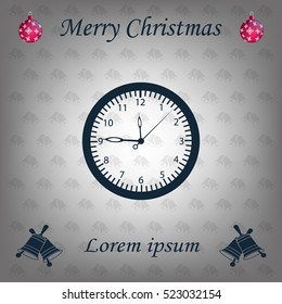 Vector Clock Icon. Vector illustration