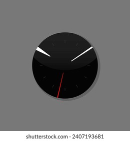 Vector clock icon. Schedule, appointment, important date concept. Modern flat design illustration. Design template closeup in vector. 
