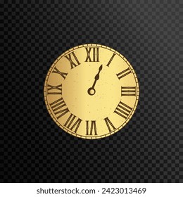 Vector clock icon. Schedule, appointment, important date concept. Modern flat design illustration. Design template closeup in vector.