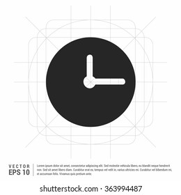 Vector Clock Icon. Vector Time icon