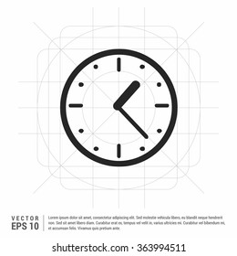 Vector Clock Icon. Vector Time icon