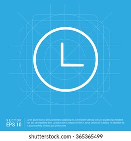 Vector Clock Icon. Vector Time icon