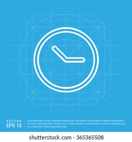 Vector Clock Icon. Vector Time icon