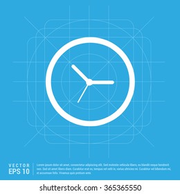 Vector Clock Icon. Vector Time icon