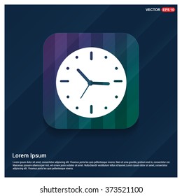 Vector Clock Icon. Vector Time icon