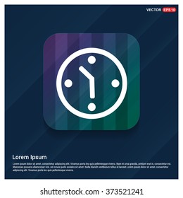 Vector Clock Icon. Vector Time icon