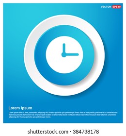 Vector Clock Icon. Vector Time icon