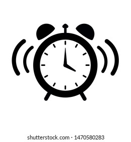 Vector clock with simple but unique design. Good for icon, logo and wallpers. Flat style for remind to wake up.