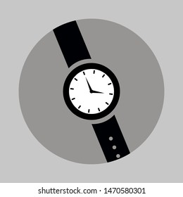 Vector clock with simple but unique design. Good for icon, logo and wallpers. Flat style for remind to wake up.