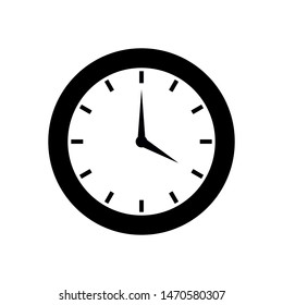 Vector clock with simple but unique design. Good for icon, logo and wallpers. Flat style for remind to wake up.