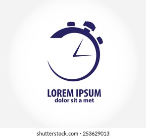 Vector Clock, Time Company Logo Design, Business Symbol Concept. Company Logo Design.