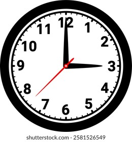 vector of a clock. time, hour, minute, second, symbol, icon