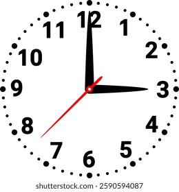 vector of a clock. time, hour, minute, second, symbol, icon