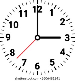 vector of a clock. time, hour, minute, second, symbol, icon