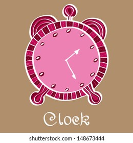 Vector clocks Icon. Alarm clock. 