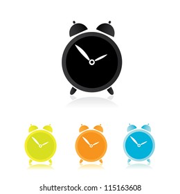 vector clocks Icons set