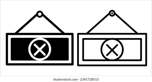 VECTOR CLOSE ICON IN STROKE AND FILL VERSION