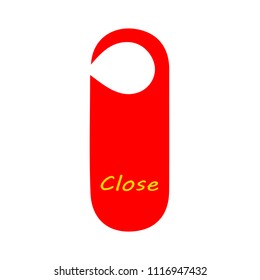 vector closed label. shop store, retail banner