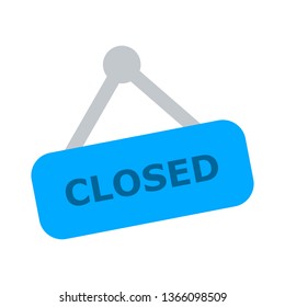 Vector Closed Store Sign