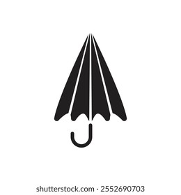 Vector Closed Umbrella Icon Symbol