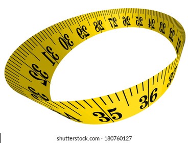 Vector cloth measure / measuring tape 3D 