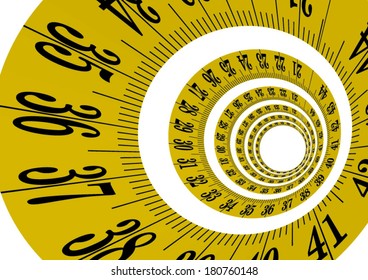 Vector cloth measure / measuring tape 3D 
