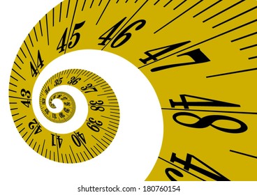 Vector cloth measure / measuring tape 3D 